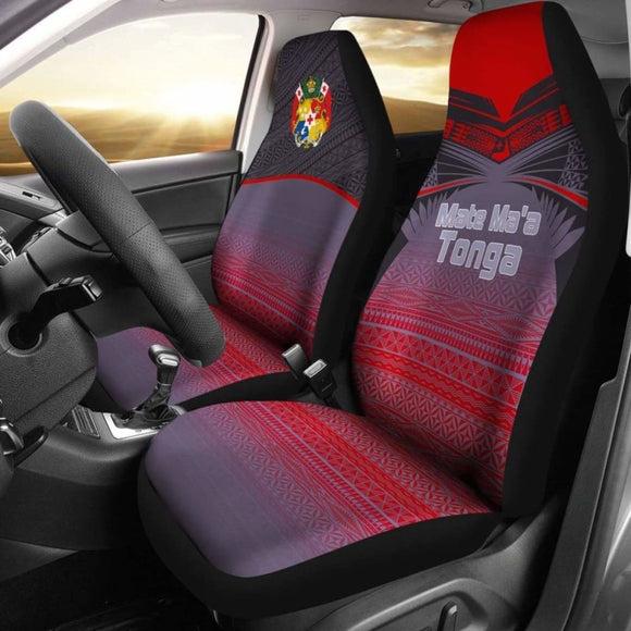 Tonga Polynesian Car Seat Covers - Grey Tattoo - 11 181703 - YourCarButBetter
