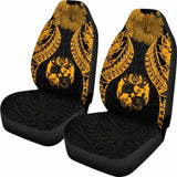 Tonga Polynesian Car Seat Covers Pride Seal And Hibiscus Gold - 232125 - YourCarButBetter