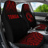 Tonga Polynesian Car Seat Covers - Red Black Fog - 11 181703 - YourCarButBetter