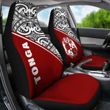 Tonga Polynesian Car Seat Covers - Red Curve - 11 181703 - YourCarButBetter