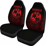 Tonga Polynesian Car Seat Covers Red Tribal Pattern 12 181703 - YourCarButBetter