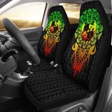 Tonga Polynesian Car Seat Covers - Tattoo Pattern With Seal Reggae - 12 181703 - YourCarButBetter