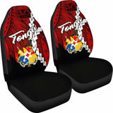 Tonga Polynesian Car Seat Covers - Tribal Wave Tattoo Flag Color - 181703 - YourCarButBetter