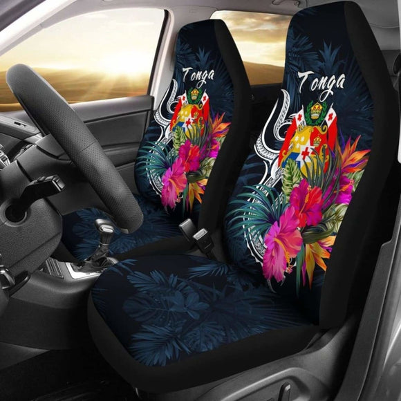 Tonga Polynesian Car Seat Covers - Tropical Flower - 12 181703 - YourCarButBetter