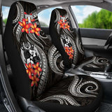Tonga Polynesian Car Seat Covers - White Plumeria - 11 181703 - YourCarButBetter