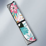 Toucan Tropical Flower Leave Pattern Car Auto Sun Shades 182102 - YourCarButBetter