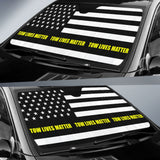 Tow Lives Matter Thin Yellow Line Car Auto Sun Shades 213003 - YourCarButBetter