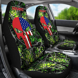 Toxic US Marine Corps Custom American Flag Punisher Car Seat Covers 211803 - YourCarButBetter