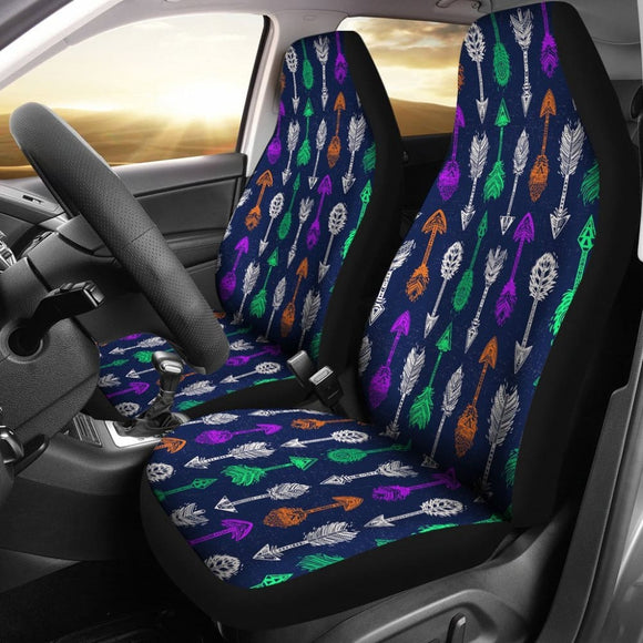 Tribal Aztec Arrows Blue Car Seat Cover 174510 - YourCarButBetter