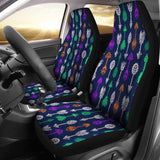 Tribal Aztec Arrows Blue Car Seat Cover 174510 - YourCarButBetter