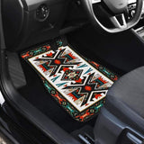 Tribal Colorful Design Native American Front And Back Car Mats 093223 - YourCarButBetter