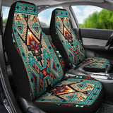 Tribe Blue Pattern Native American Car Seat Covers 093223 - YourCarButBetter