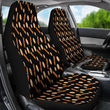 Trick Or Treat Black Orange Candy Car Seat Covers 101819 - YourCarButBetter