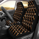 Trick Or Treat Black Orange Candy Car Seat Covers 101819 - YourCarButBetter