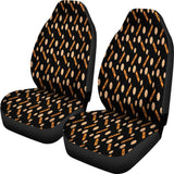 Trick Or Treat Black Orange Candy Car Seat Covers 101819 - YourCarButBetter