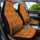 Trick Or Treat Orange Spider Web Car Seat Covers 101819 - YourCarButBetter