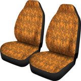 Trick Or Treat Orange Spider Web Car Seat Covers 101819 - YourCarButBetter