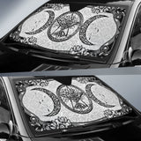 Triple Moon Wicca Auto Sun Shades 550317 - YourCarButBetter