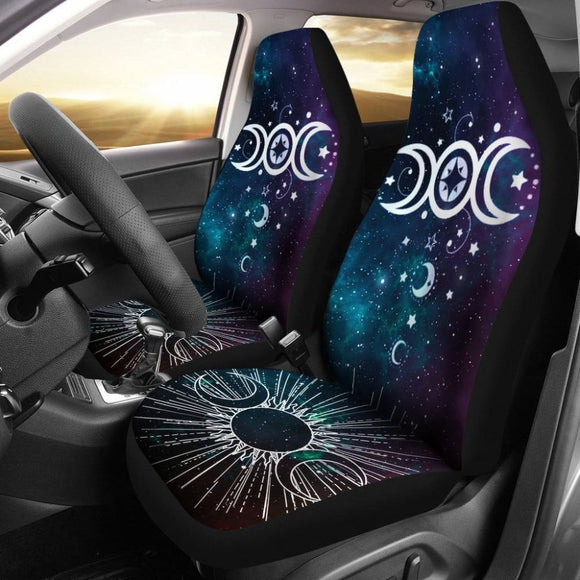 Triple Moon Wicca Car Seat Covers 550317 - YourCarButBetter