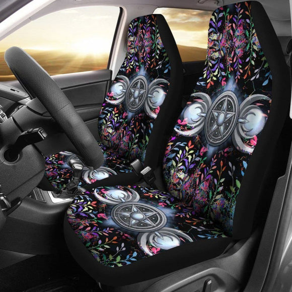 Triple Moon Wicca Car Seat Covers 550317 - YourCarButBetter