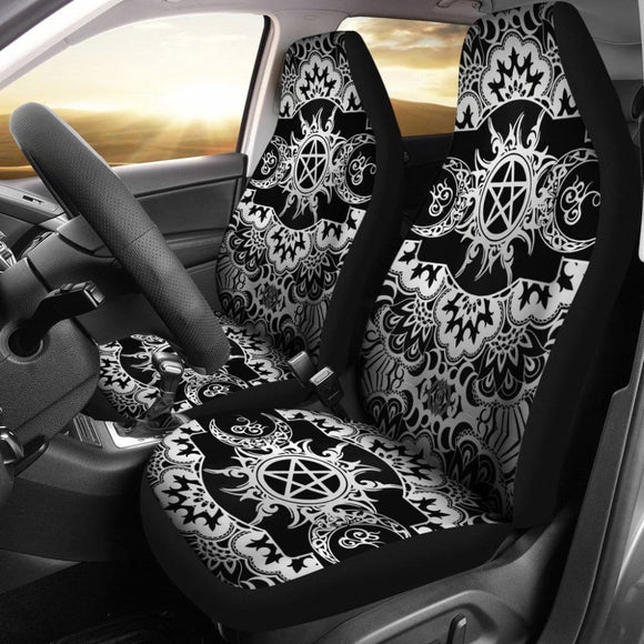 Triple Moon Wicca Car Seat Covers 550317 - YourCarButBetter