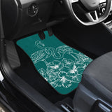 Tropical Hibiscus Flamingo Pattern Best Gift Car Lovers Car Floor Mats 211105 - YourCarButBetter