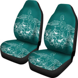Tropical Hibiscus Flamingo Pattern Best Gift Car Lovers Car Seat Covers 211105 - YourCarButBetter