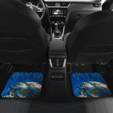 Tropical Sea Turtle And Coral Happy Moments Car Floor Mats 210301 - YourCarButBetter