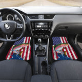 Trout Fish American Flag Art Automotive Car Floor Mats 211804 - YourCarButBetter