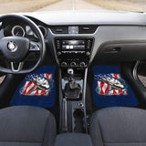 Trout Fish Steelhead Car Floor Mats Mix American Flag 210906 - YourCarButBetter