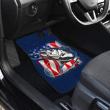 Trout Fish Steelhead Car Floor Mats Mix American Flag 210906 - YourCarButBetter