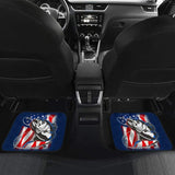 Trout Fish Steelhead Car Floor Mats Mix American Flag 210906 - YourCarButBetter