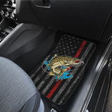 Trout Fish Thin Line Automotive Car Floor Mats 211804 - YourCarButBetter