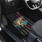 Trout Fish Thin Line Automotive Car Floor Mats 211804 - YourCarButBetter