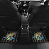 Trout Fish Thin Line Automotive Car Floor Mats 211804 - YourCarButBetter