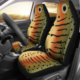Trout Fishing Car Seat Covers Brown Trout Fish Scale Car Decor 182417 - YourCarButBetter