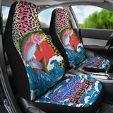 Trout Fishing Car Seat Covers Rainbow Trout Slayer Car Decor 182417 - YourCarButBetter