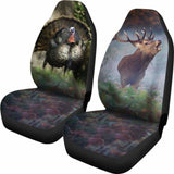 Turkey And Deer Car Seat Cover 153908 - YourCarButBetter