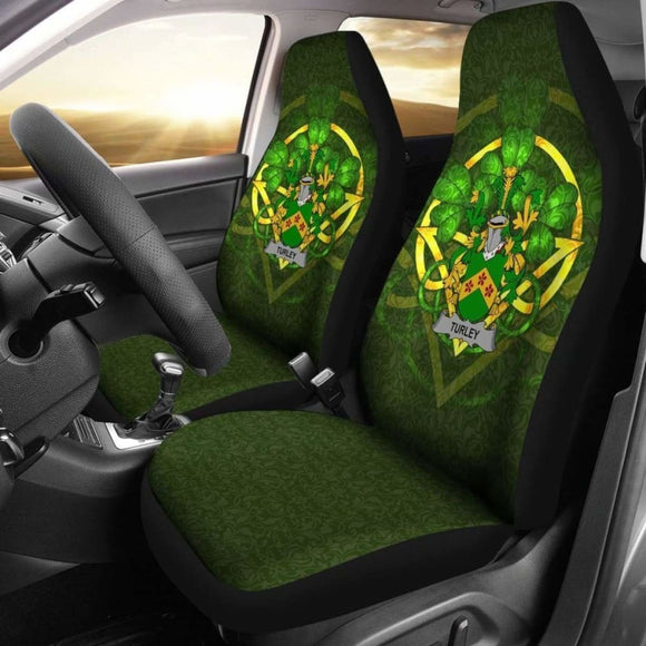 Turley Ireland Car Seat Cover Celtic Shamrock (Set Of Two) 154230 - YourCarButBetter