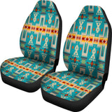 Turquoise Tribe Design Native American Car Seat Covers 093223 - YourCarButBetter