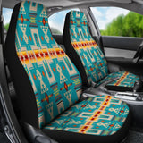 Turquoise Tribe Design Native American Car Seat Covers 093223 - YourCarButBetter