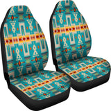 Turquoise Tribe Design Native American Car Seat Covers 093223 - YourCarButBetter