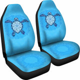 Turtle And Plumeria Hawaiian Car Seat Covers Set Of 2 091814 - YourCarButBetter