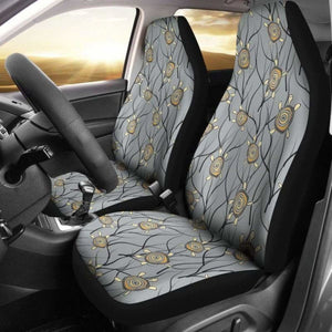 Turtle Pattern Hawaiian Car Seat Covers Set Of 2 091814 - YourCarButBetter