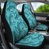 Turtle Swirl Car Seat Covers - Blue 101819 - YourCarButBetter