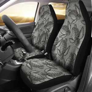 Turtle Swirl Car Seat Covers - Gray 101819 - YourCarButBetter