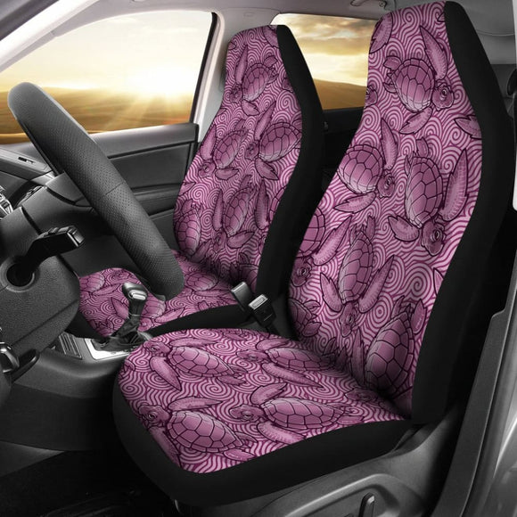 Turtle Swirl Car Seat Covers - Mauve 101819 - YourCarButBetter