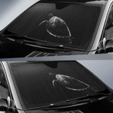 Turtle Tortoise Underwater Monochrome 4K Car Sun Shade 104020 - YourCarButBetter