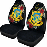 Tuvalu Car Seat Covers - Tuvalu Coat Of Arms Hibiscus - 232125 - YourCarButBetter
