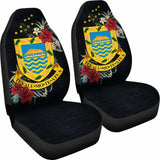 Tuvalu Car Seat Covers - Tuvalu Coat Of Arms Hibiscus - 232125 - YourCarButBetter